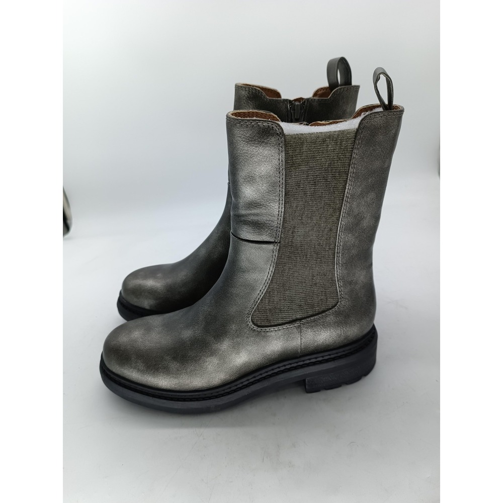 Baretraps Parisa Boots Womens Size 6 Pewter Gray Chelsea Mid Calf Zip NEW #110